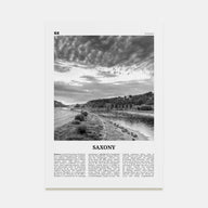 Saxony Travel B&W Poster