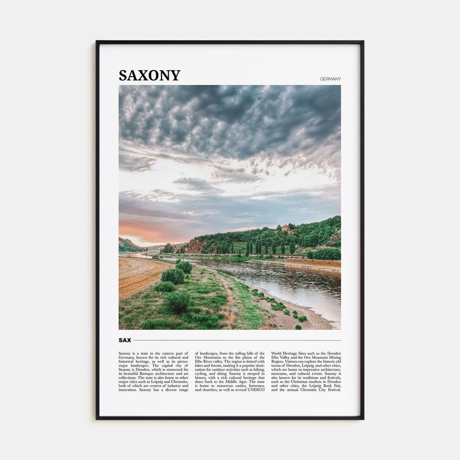 Saxony Travel Color Poster