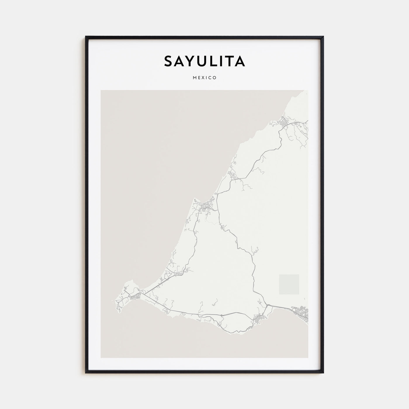 Sayulita Map Portrait Poster