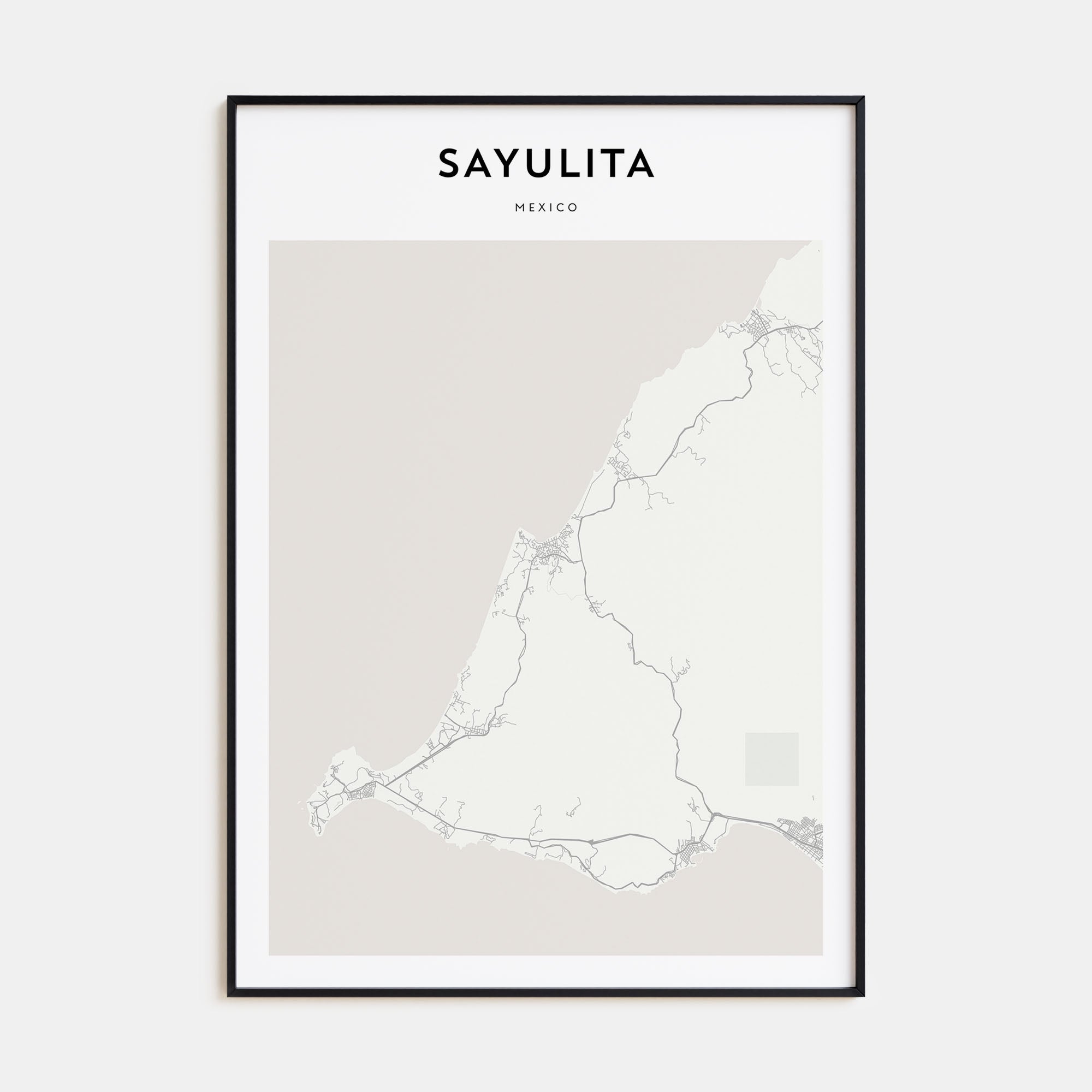 Sayulita Map Portrait Poster