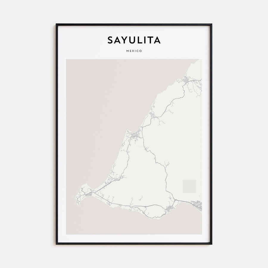 Sayulita Map Portrait Poster