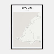 Sayulita Map Portrait Poster