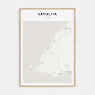 Sayulita Map Portrait Poster
