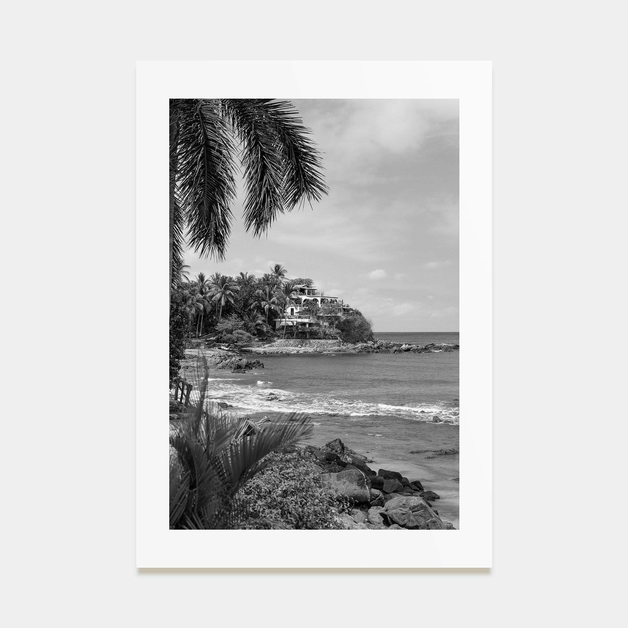 Sayulita Photo B&W Poster