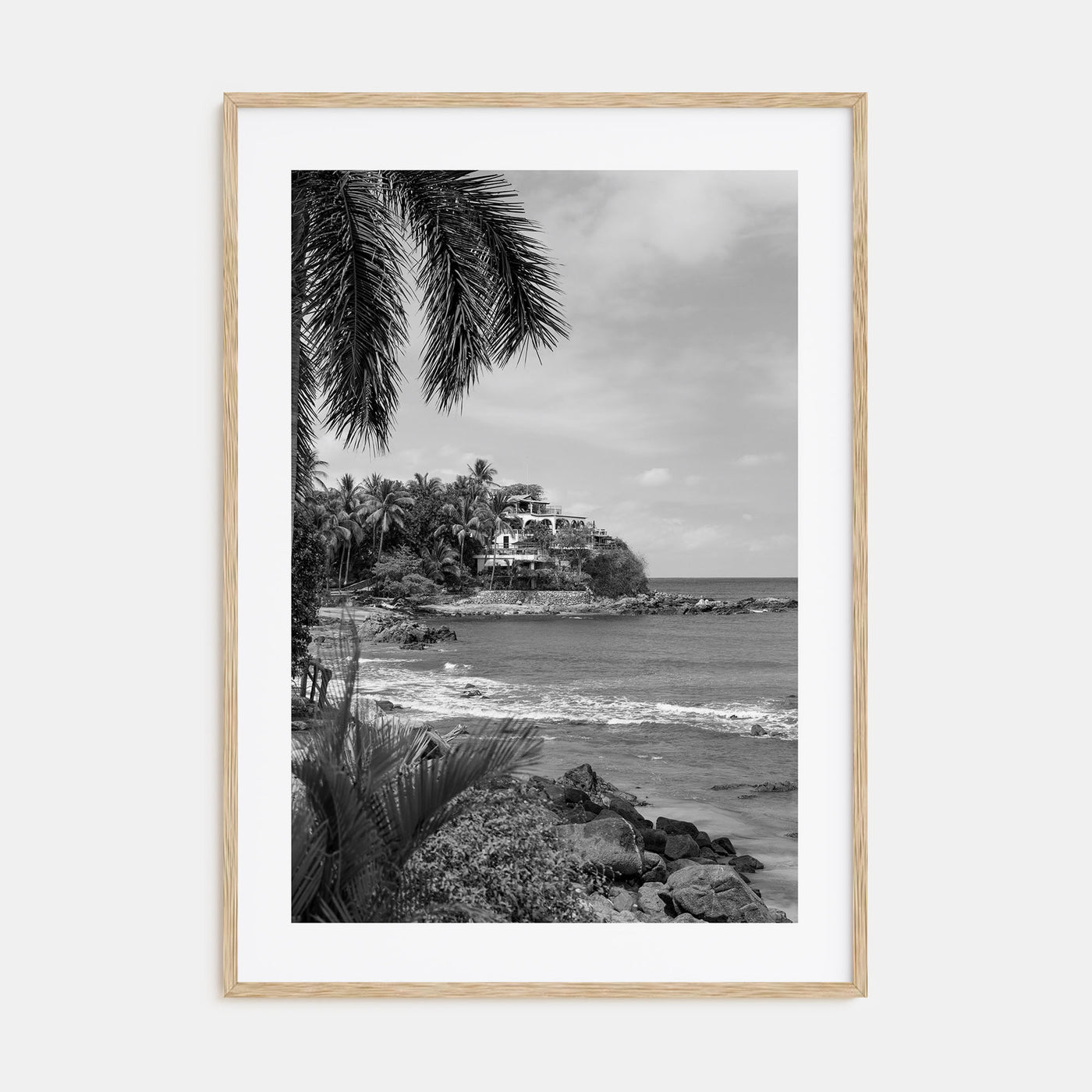 Sayulita Photo B&W Poster