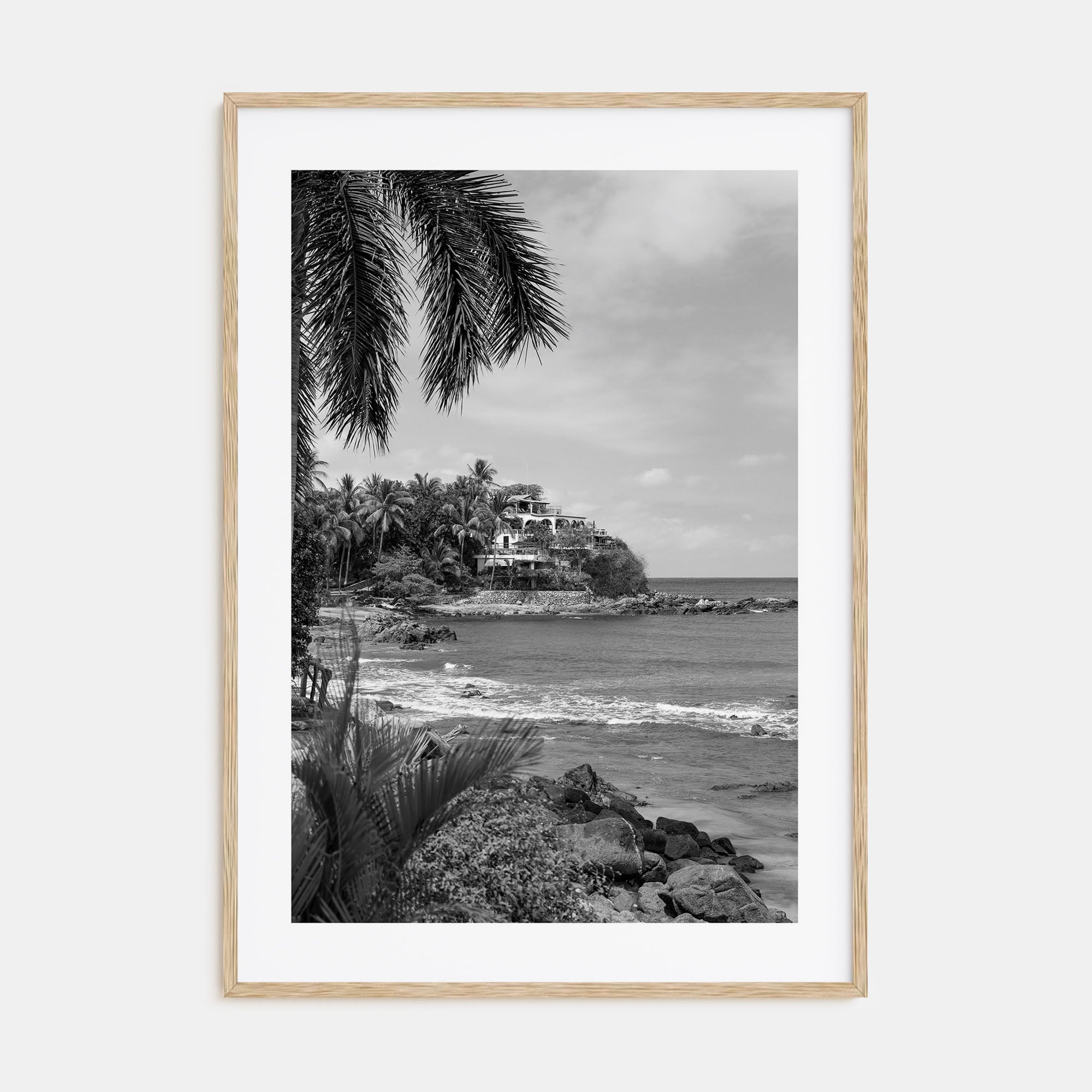 Sayulita Photo B&W Poster