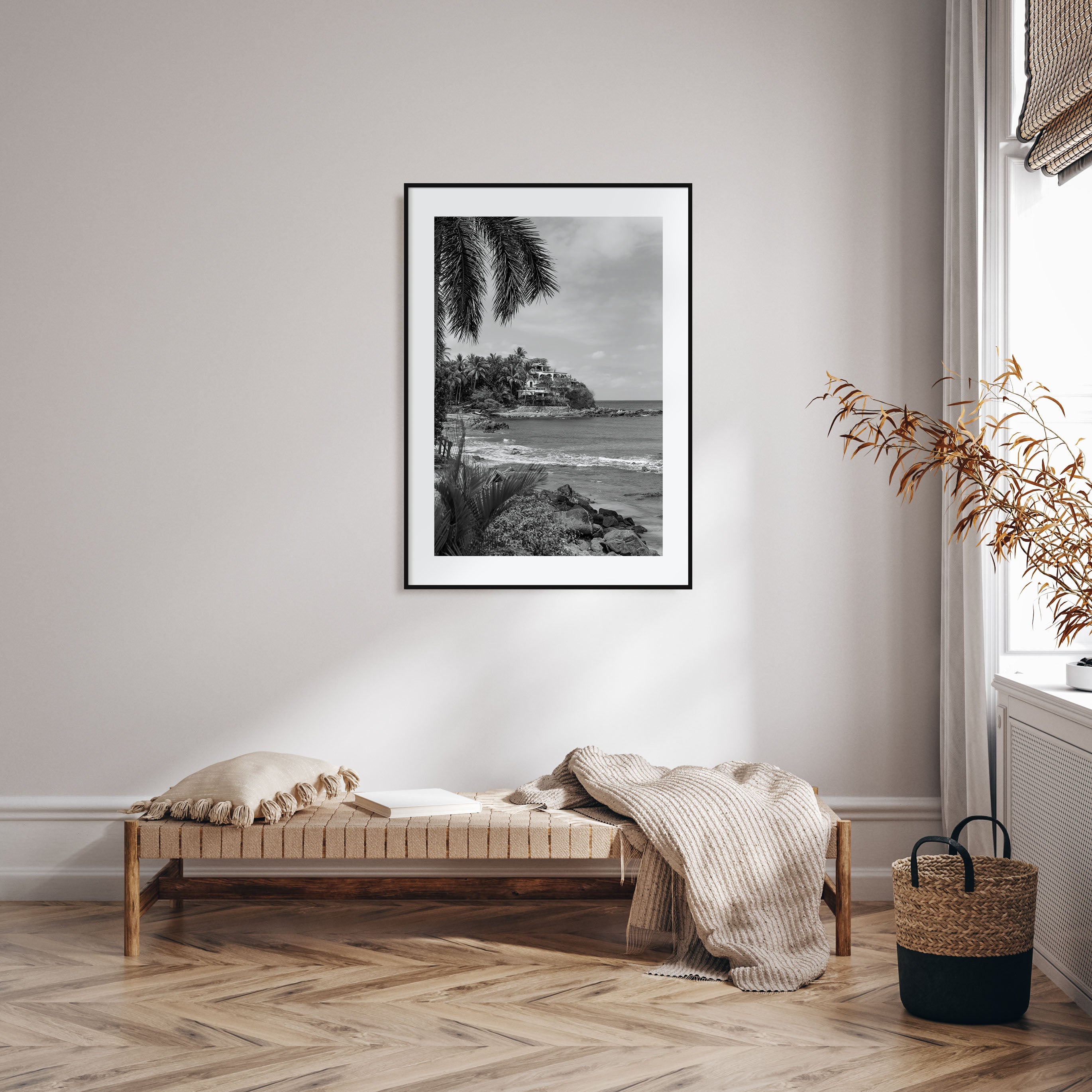 Sayulita Photo B&W Poster