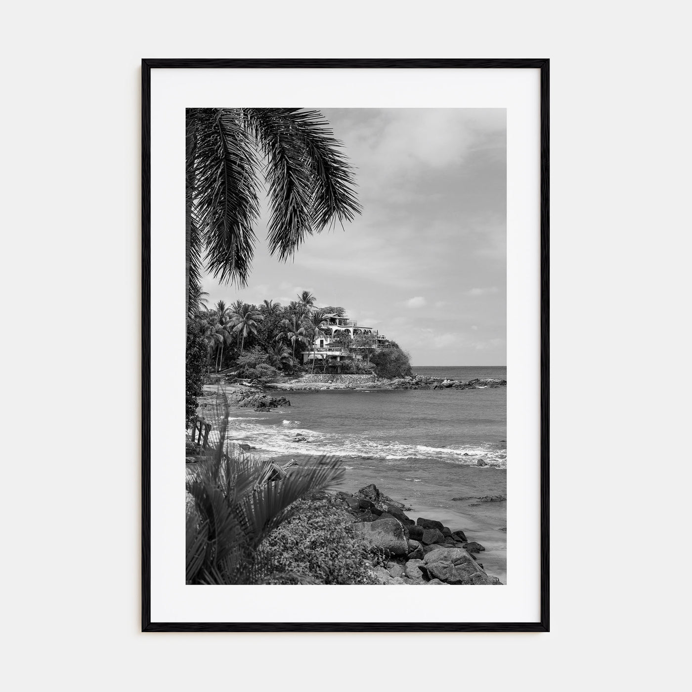 Sayulita Photo B&W Poster