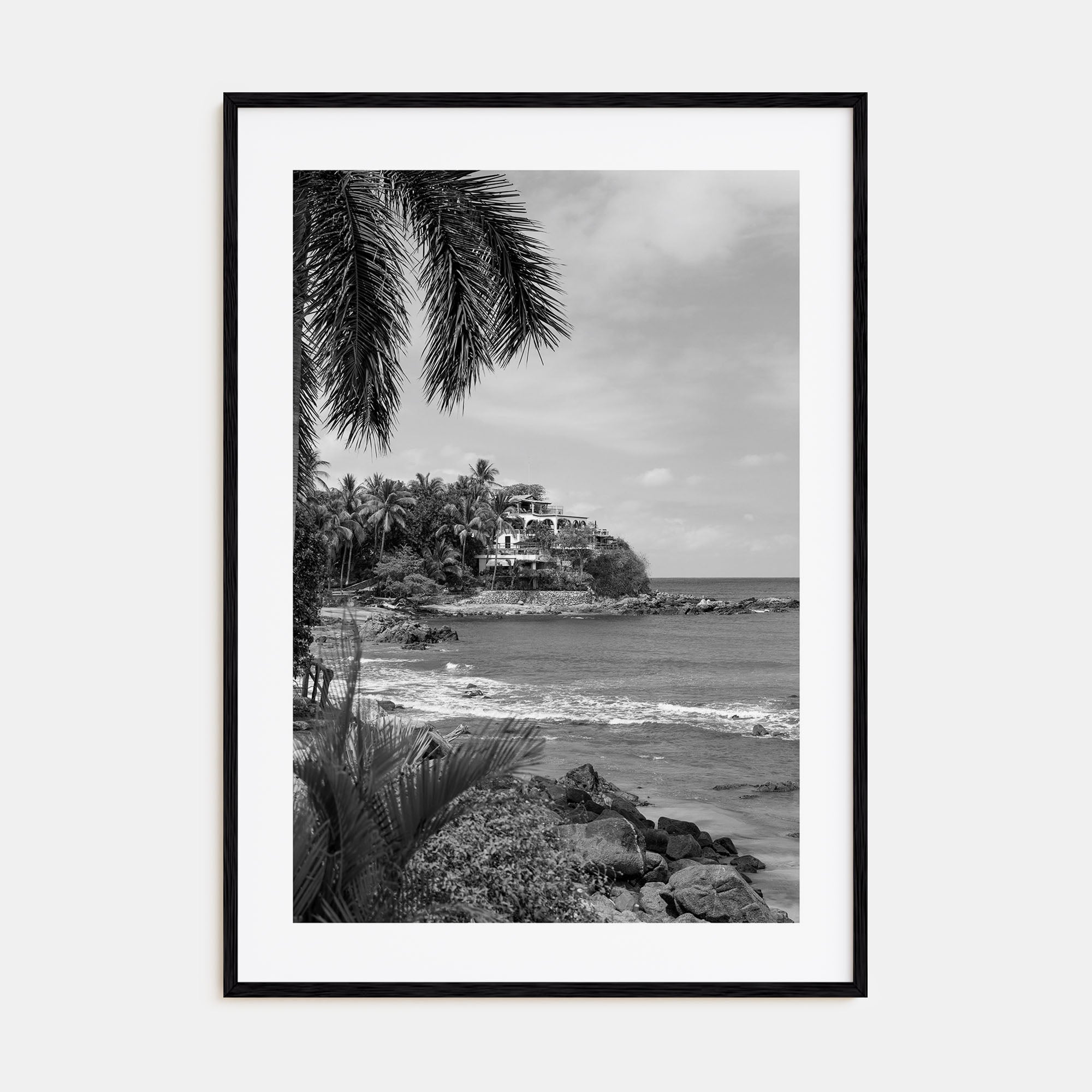 Sayulita Photo B&W Poster