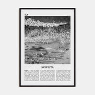 Sayulita Travel B&W Poster