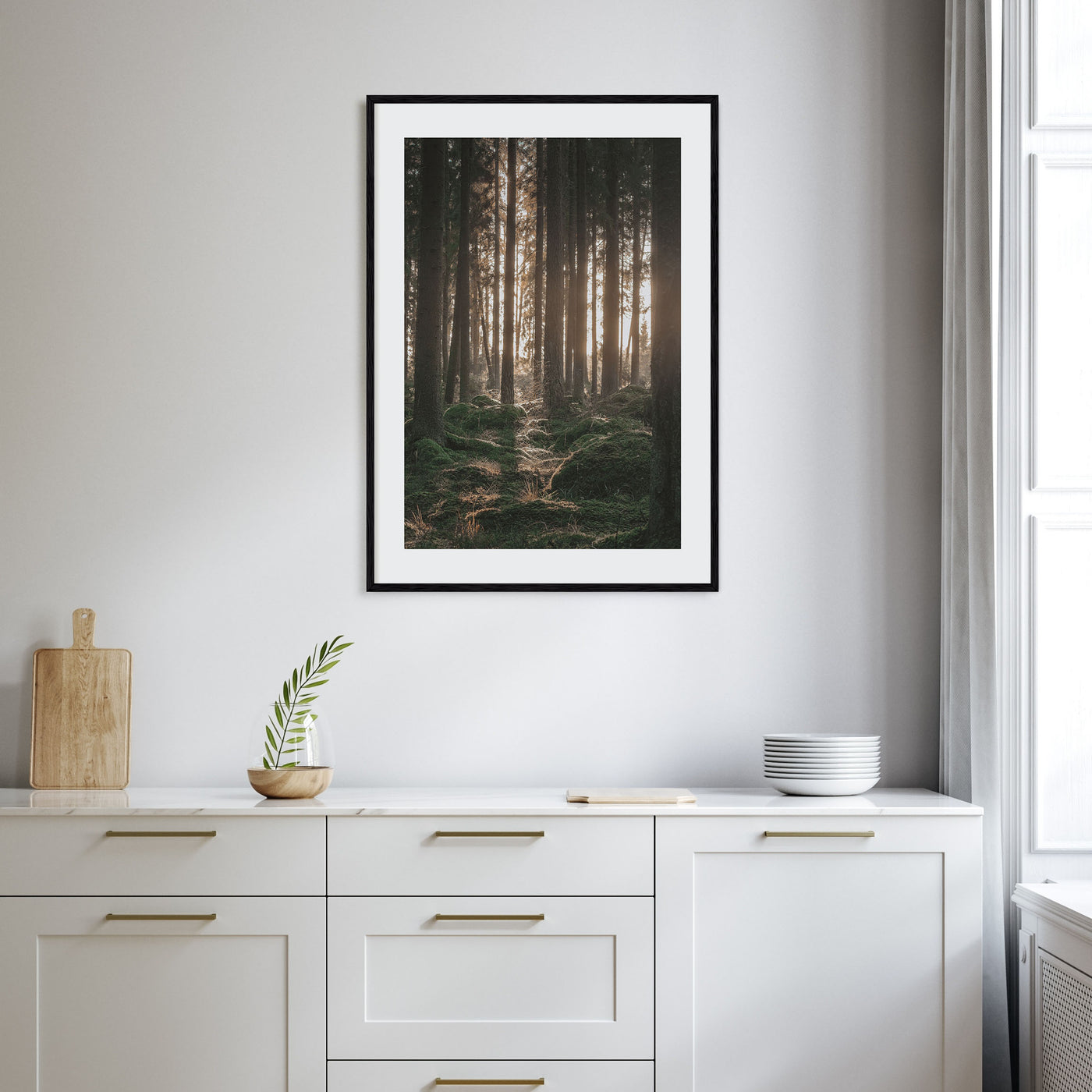 Scandinavian Forest Photo Color No 1 Poster