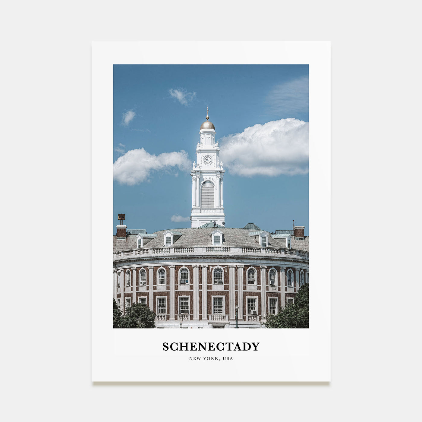 Schenectady Portrait Color Poster