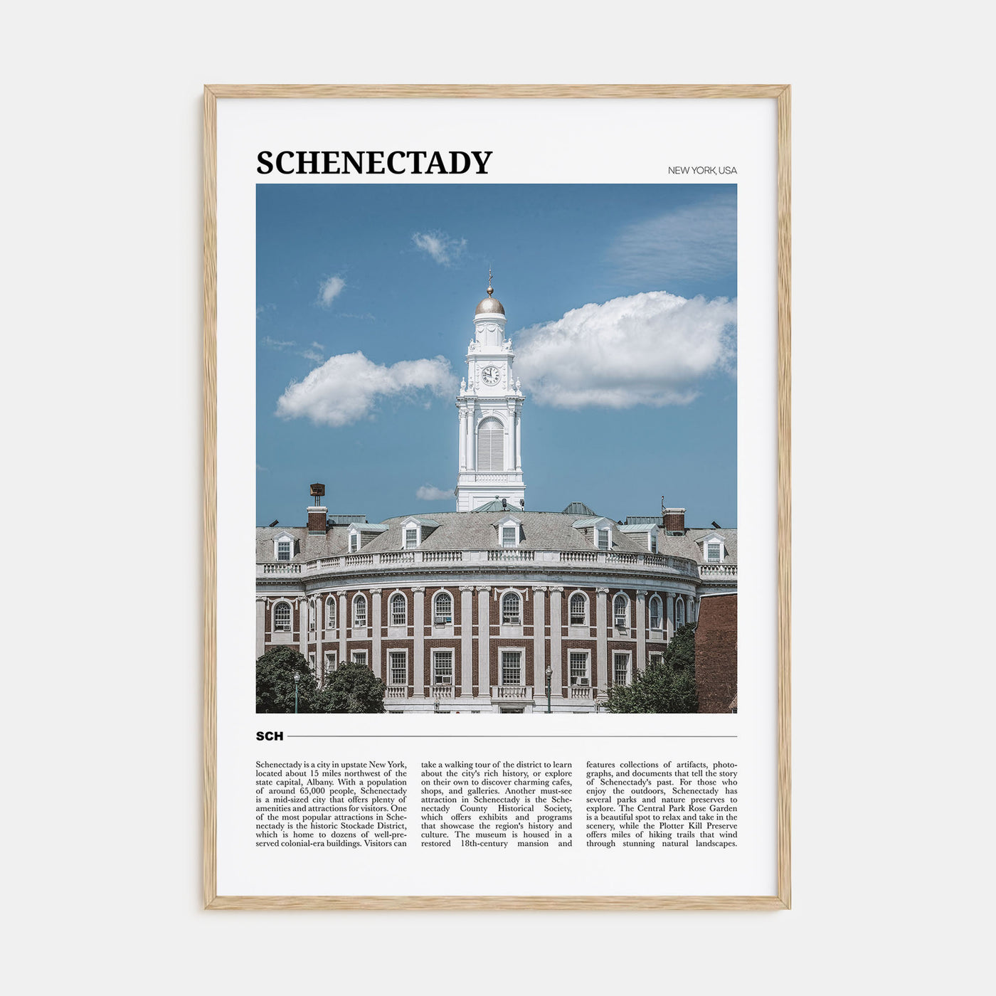 Schenectady Travel Color Poster