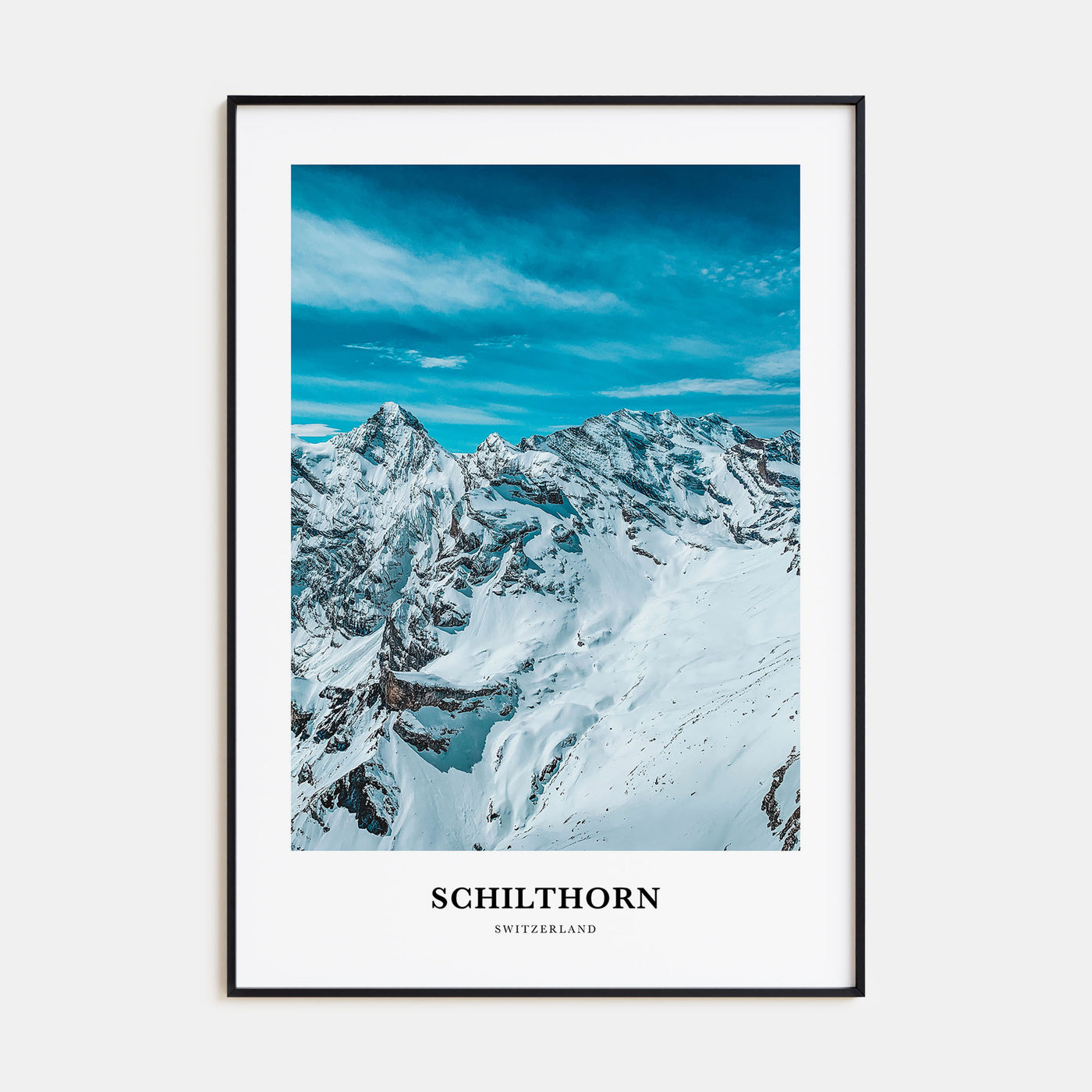 Schilthorn Portrait Color Poster