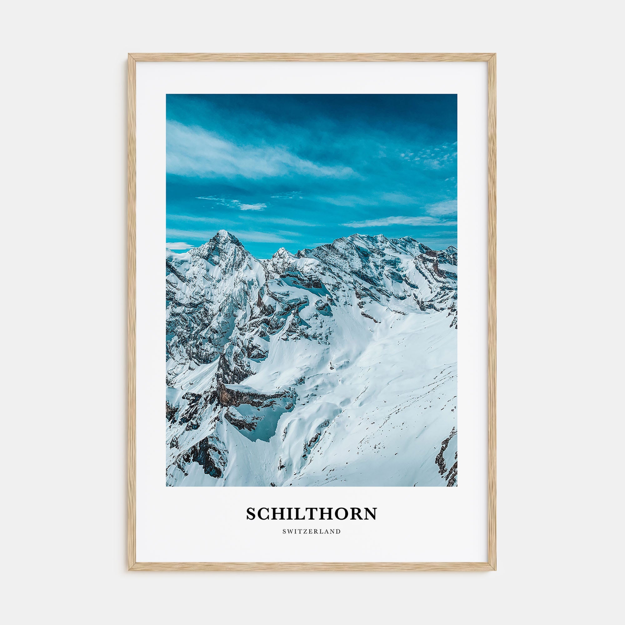 Schilthorn Portrait Color Poster