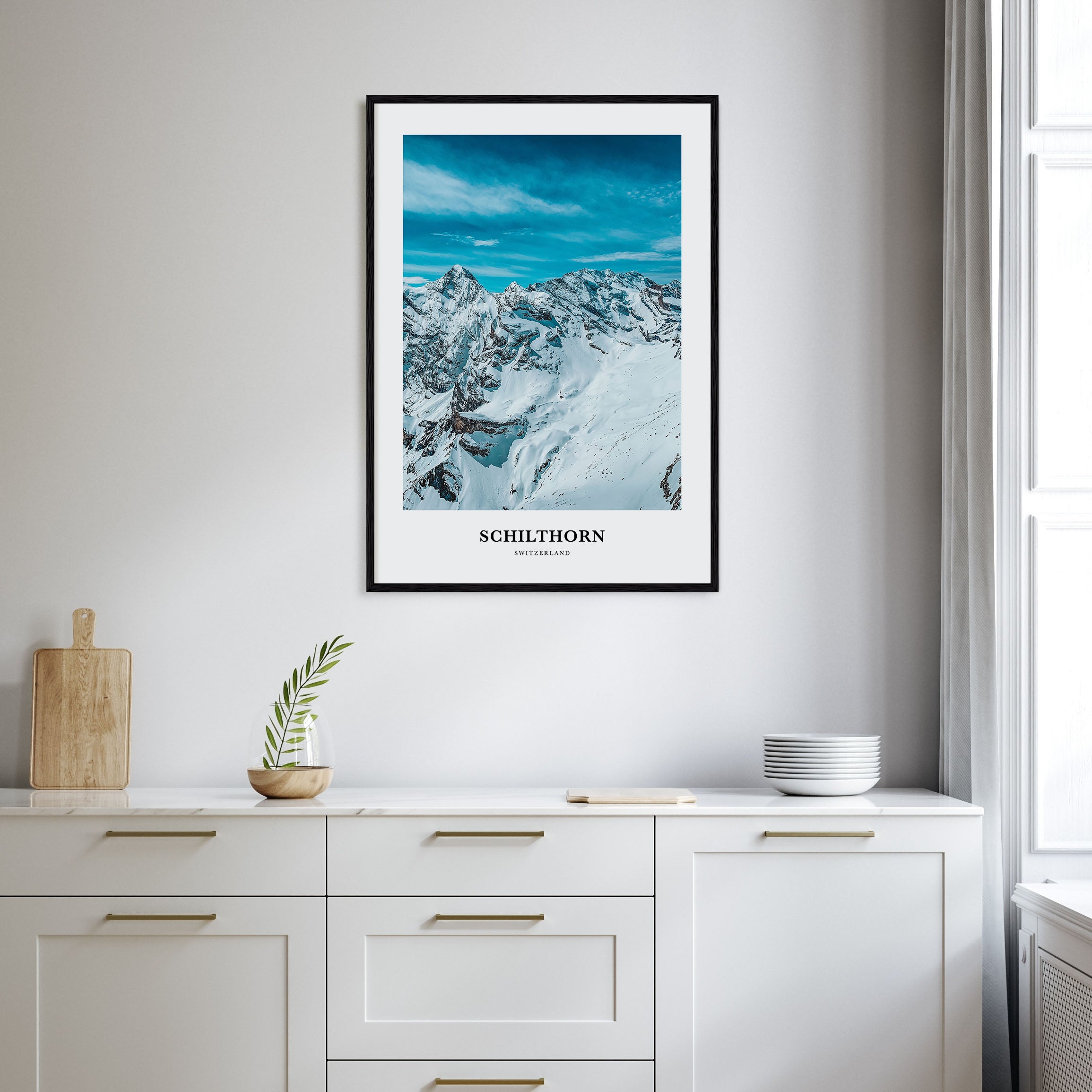 Schilthorn Portrait Color Poster