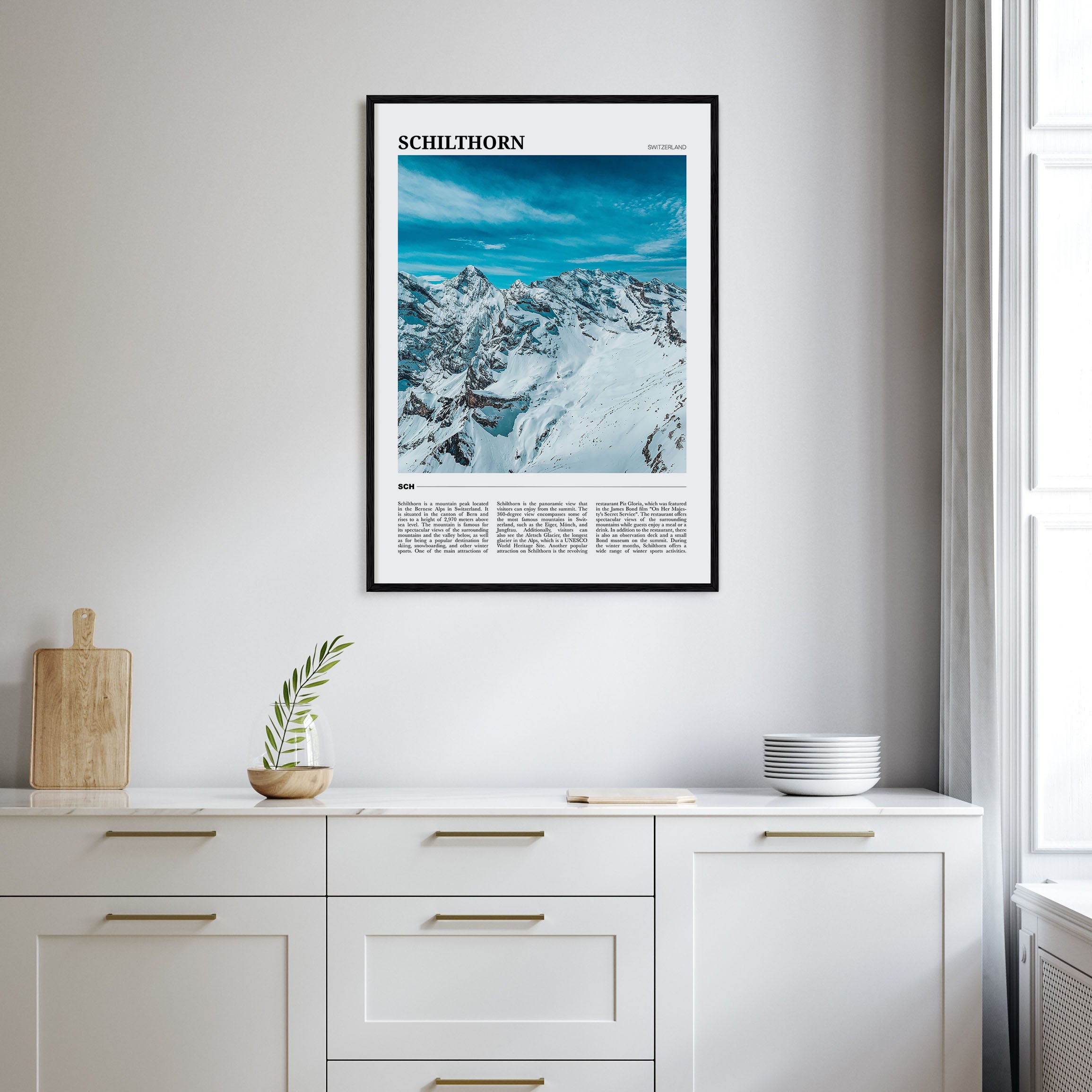 Schilthorn Travel Color Poster