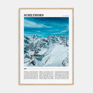 Schilthorn Travel Color Poster