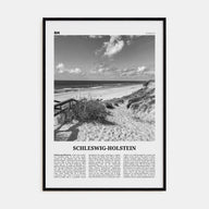 Schleswig-Holstein Travel B&W Poster