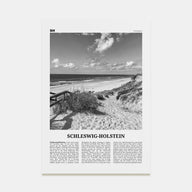 Schleswig-Holstein Travel B&W Poster