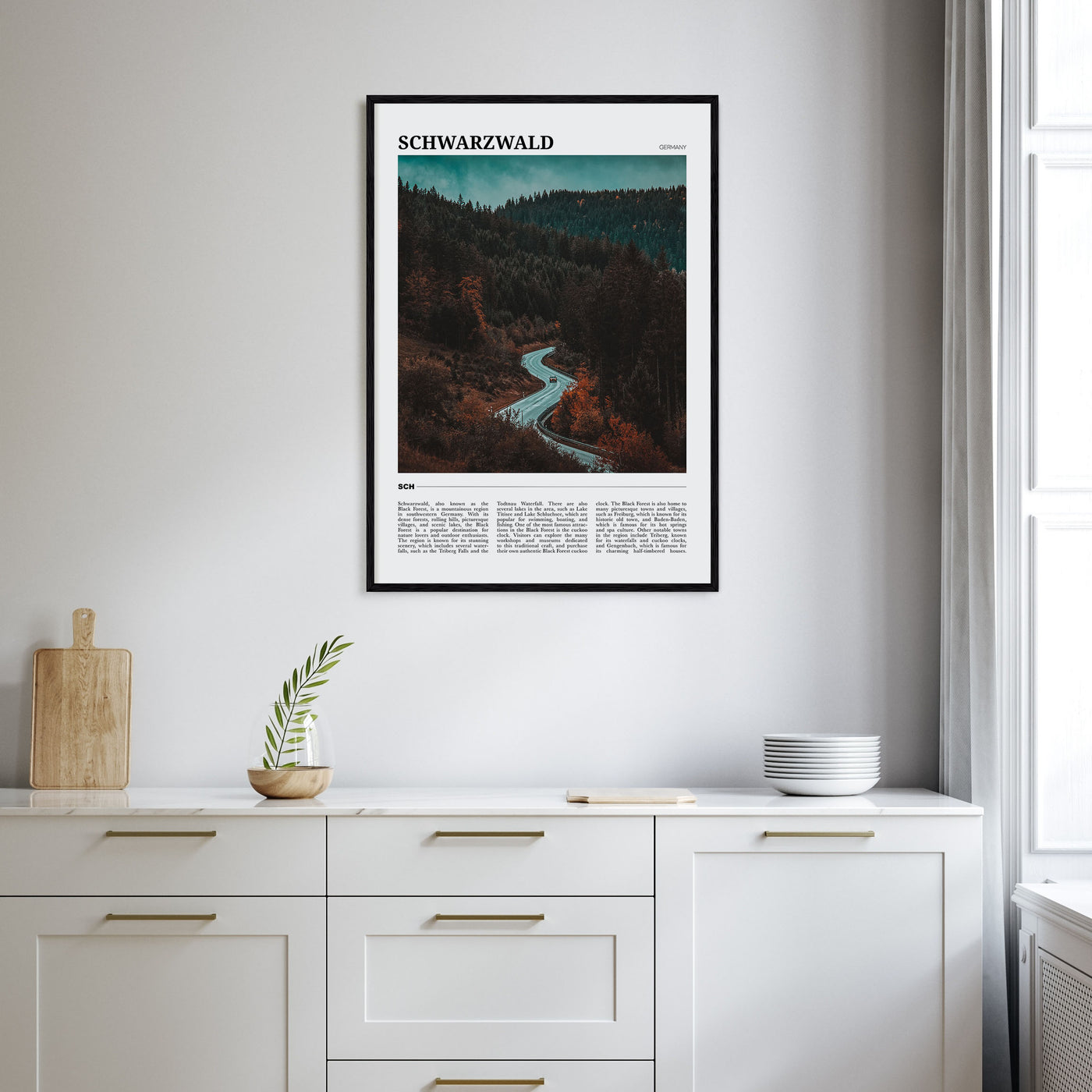 Schwarzwald Travel Color Poster