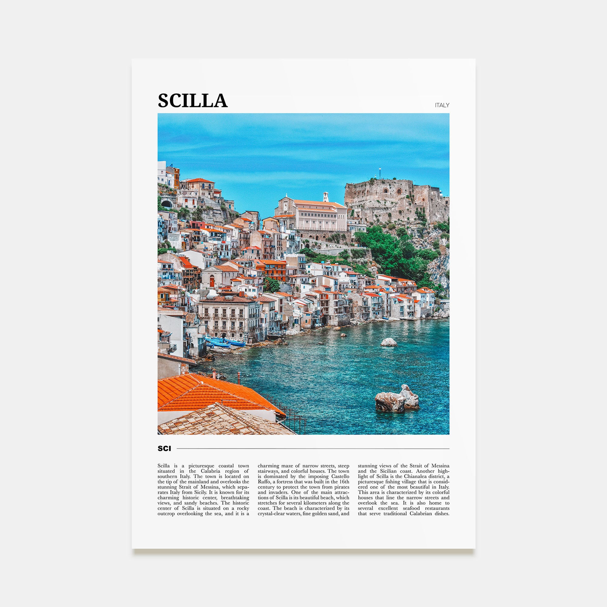 Scilla Travel Color Poster