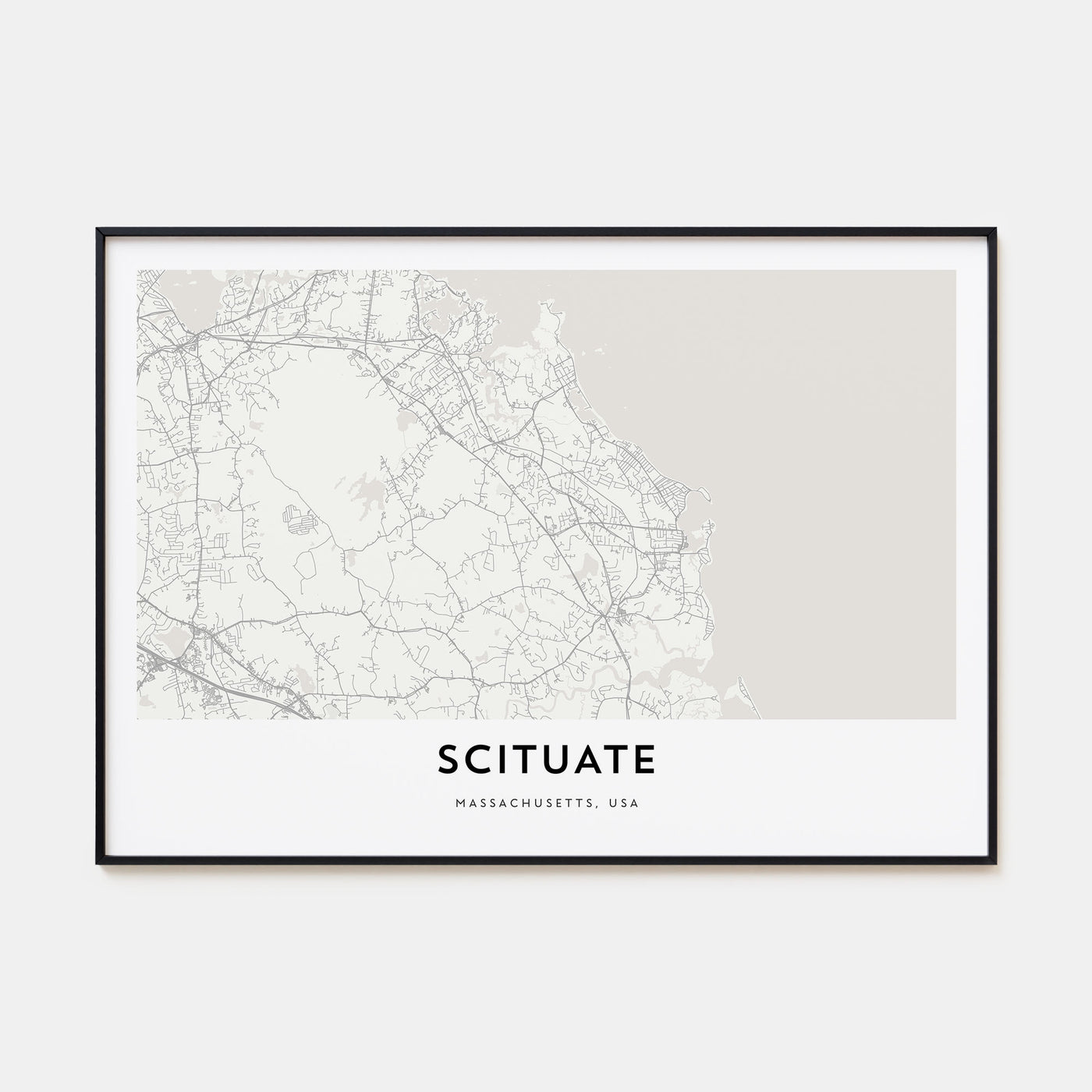 Scituate Map Landscape Poster