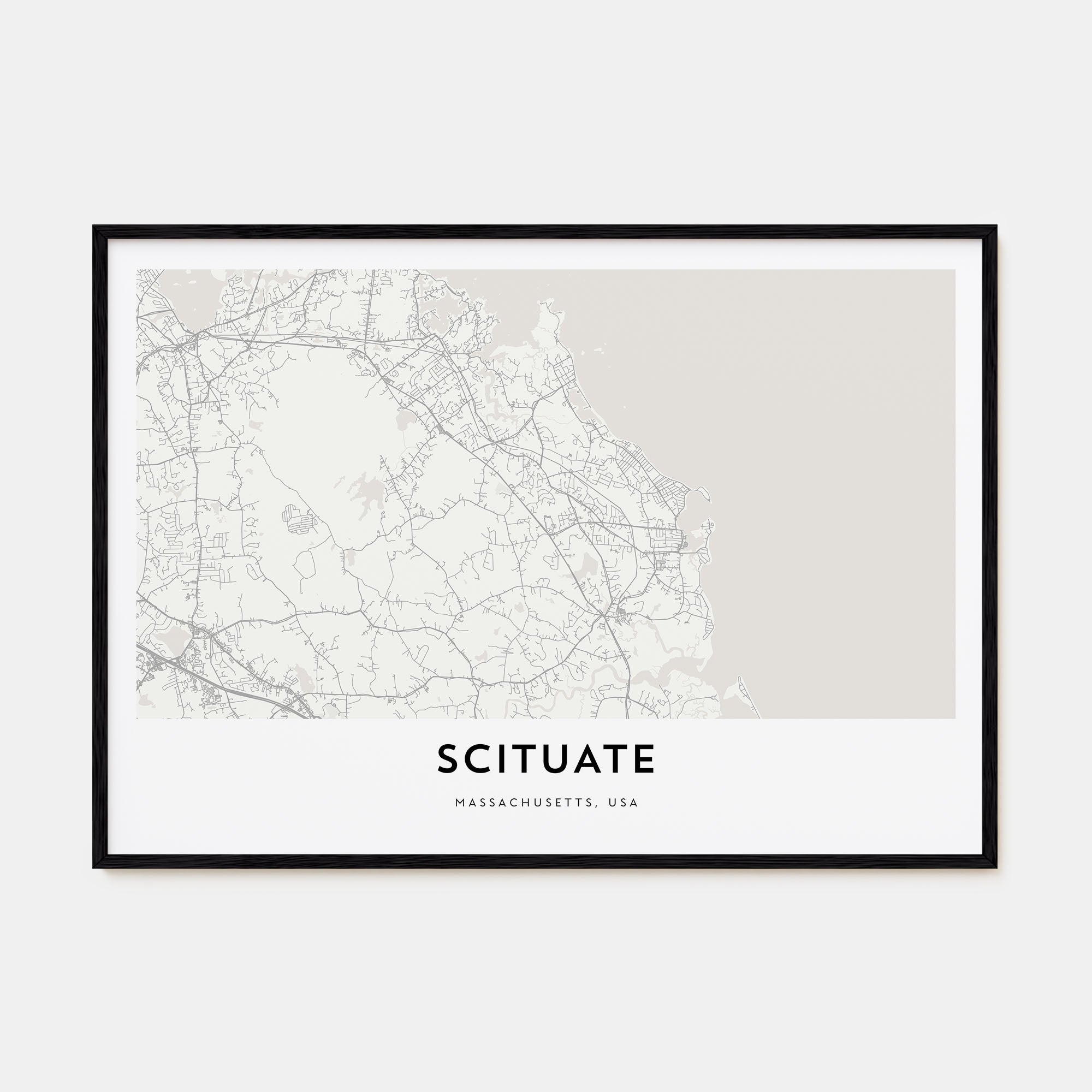 Scituate Map Landscape Poster