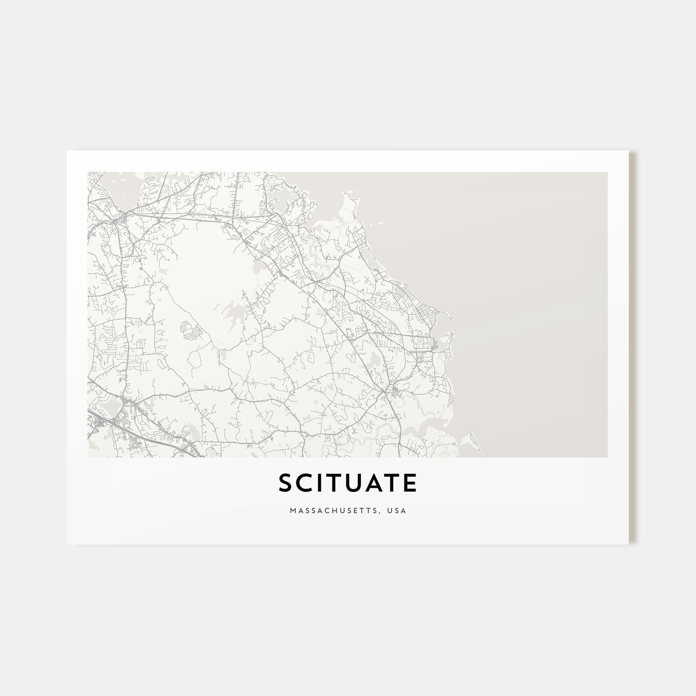 Scituate Map Landscape Poster