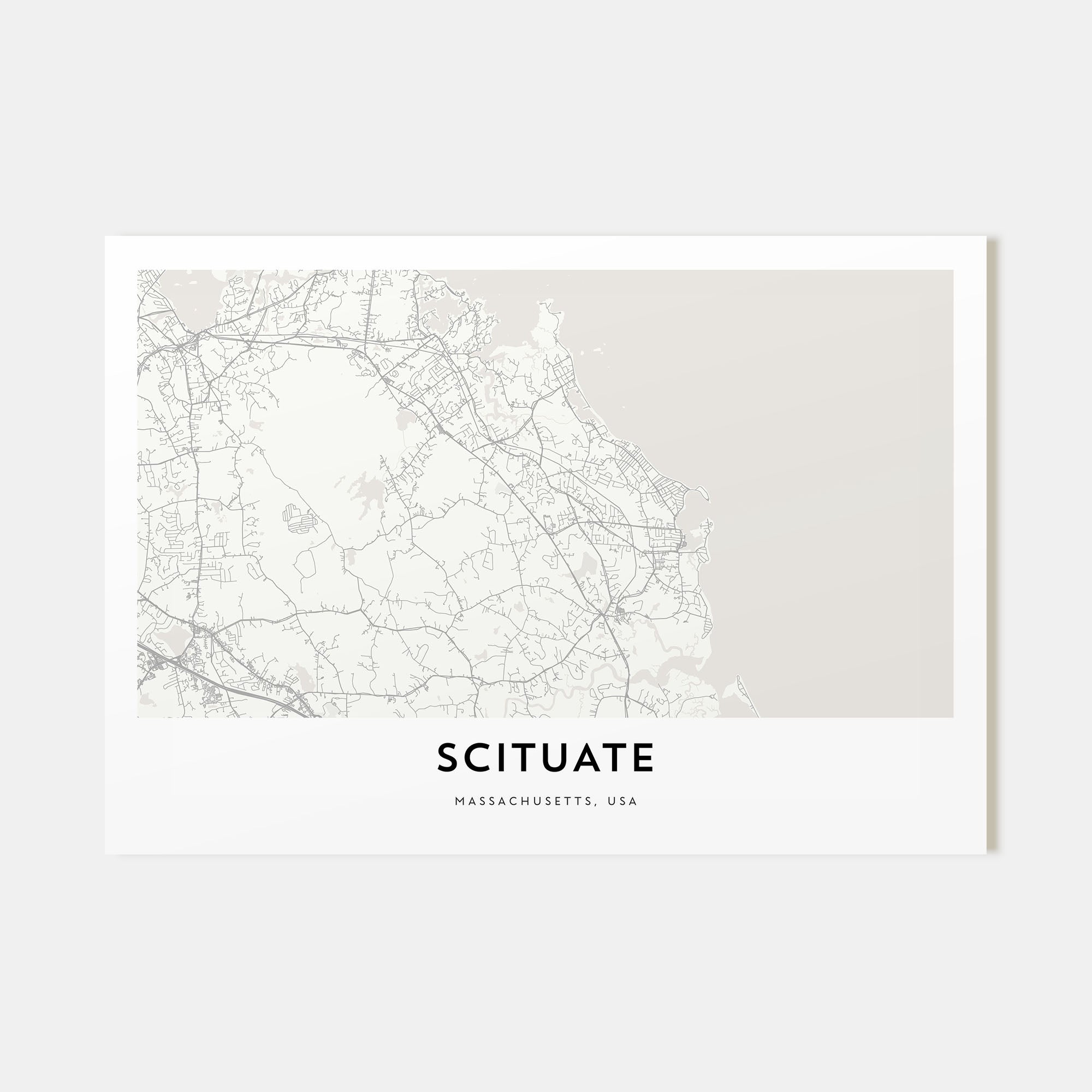 Scituate Map Landscape Poster