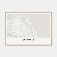 Scituate Map Landscape Poster