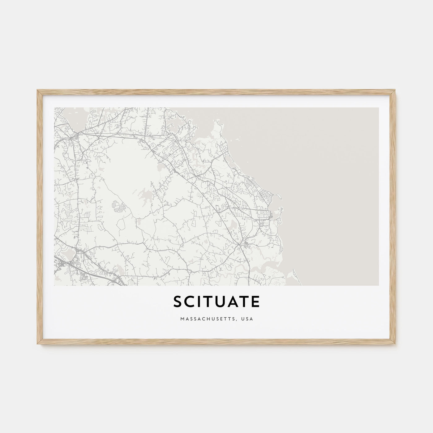 Scituate Map Landscape Poster