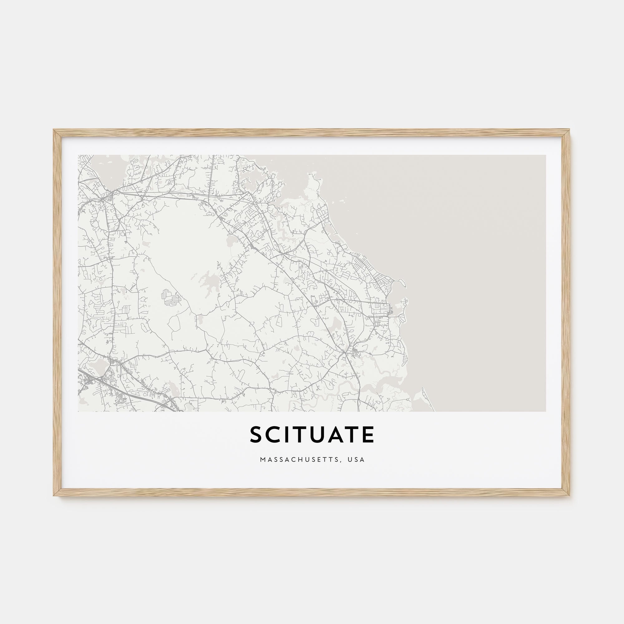 Scituate Map Landscape Poster