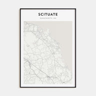 Scituate Map Portrait Poster