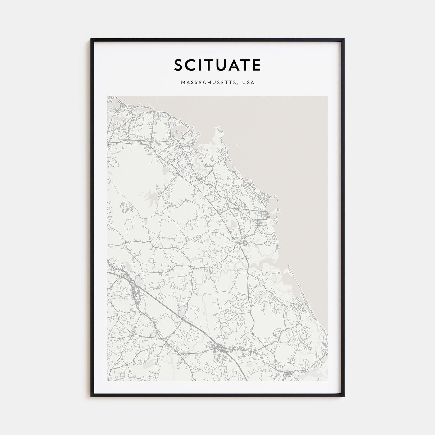 Scituate Map Portrait Poster