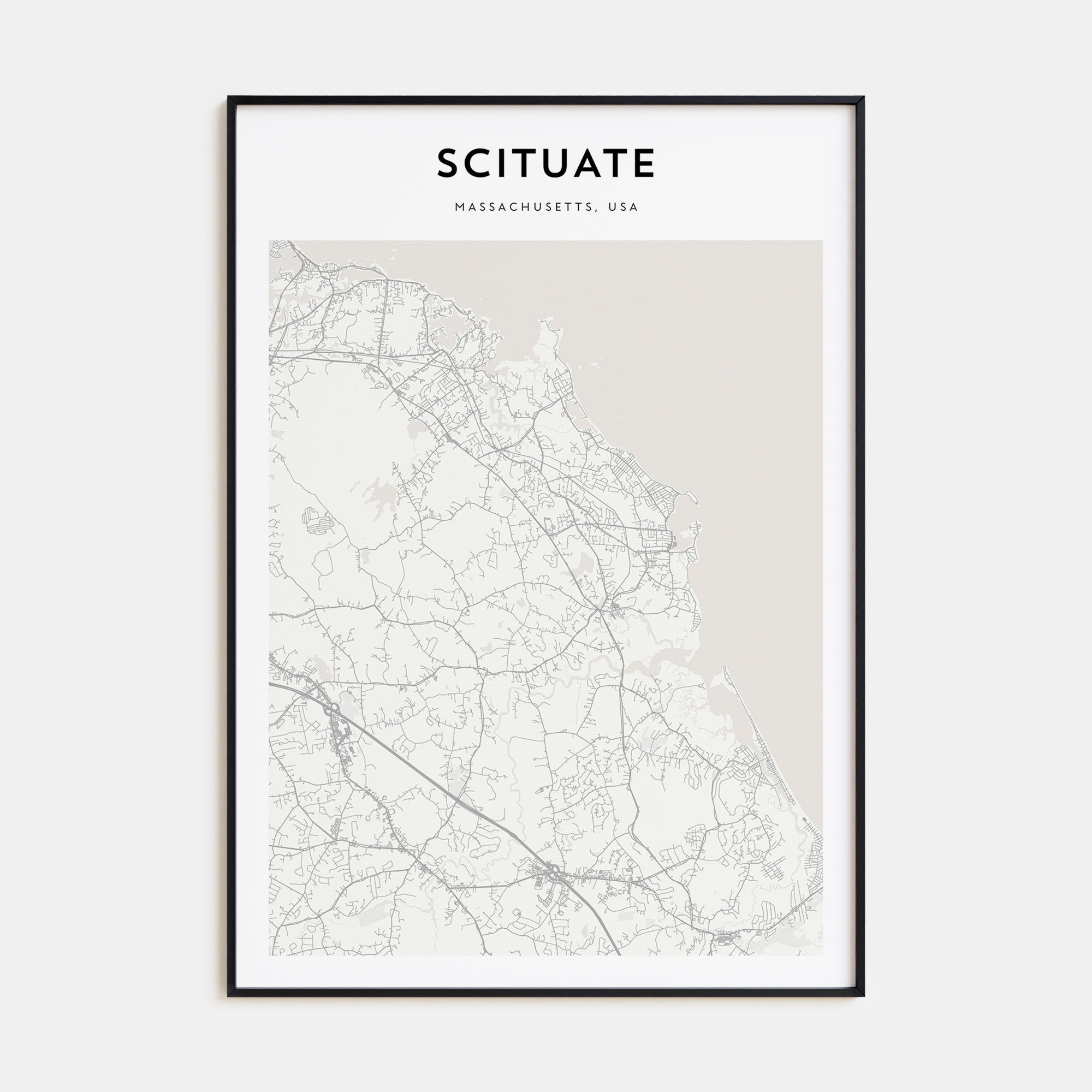 Scituate Map Portrait Poster