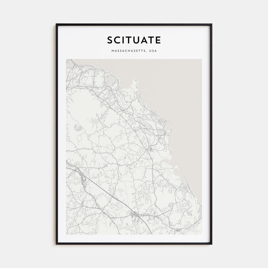 Scituate Map Portrait Poster