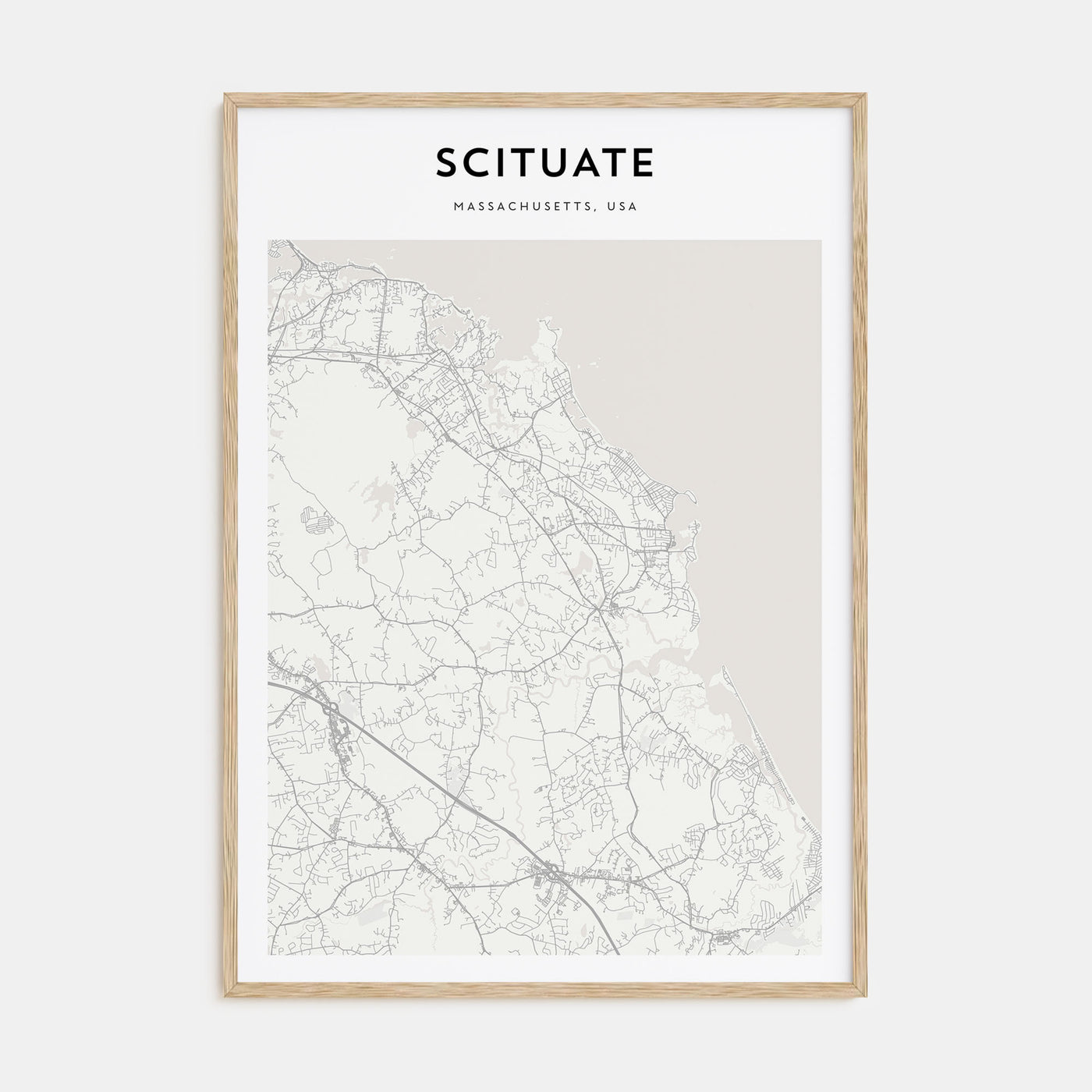 Scituate Map Portrait Poster