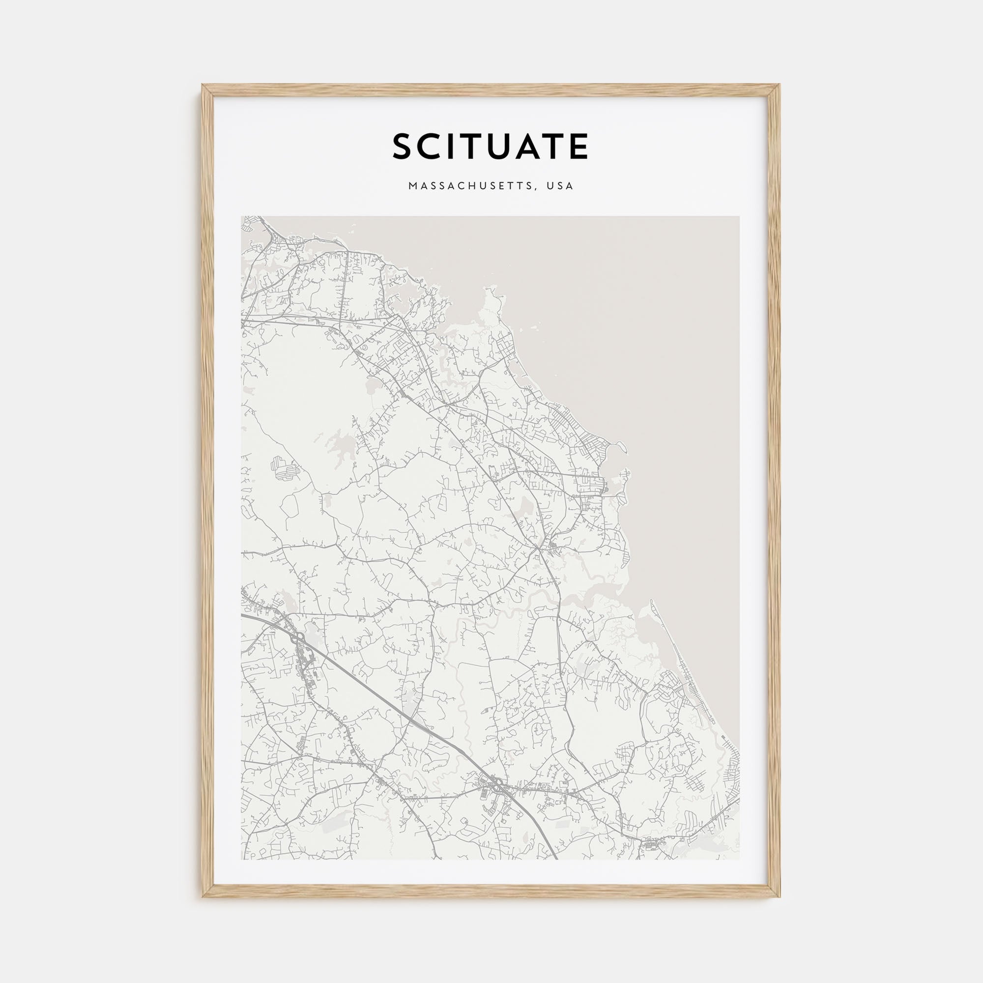 Scituate Map Portrait Poster