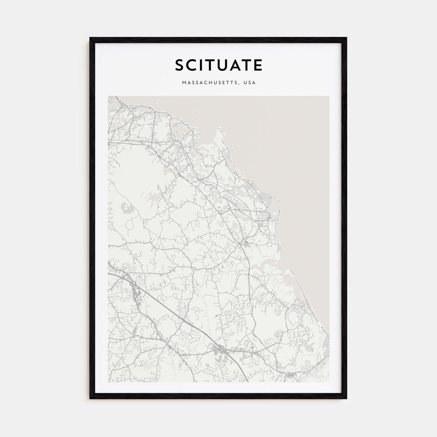 Scituate Map Portrait Poster