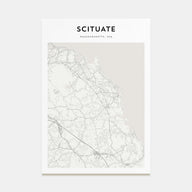 Scituate Map Portrait Poster