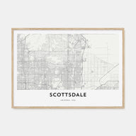 Scottsdale Map Landscape Poster