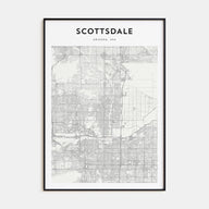 Scottsdale Map Portrait Poster