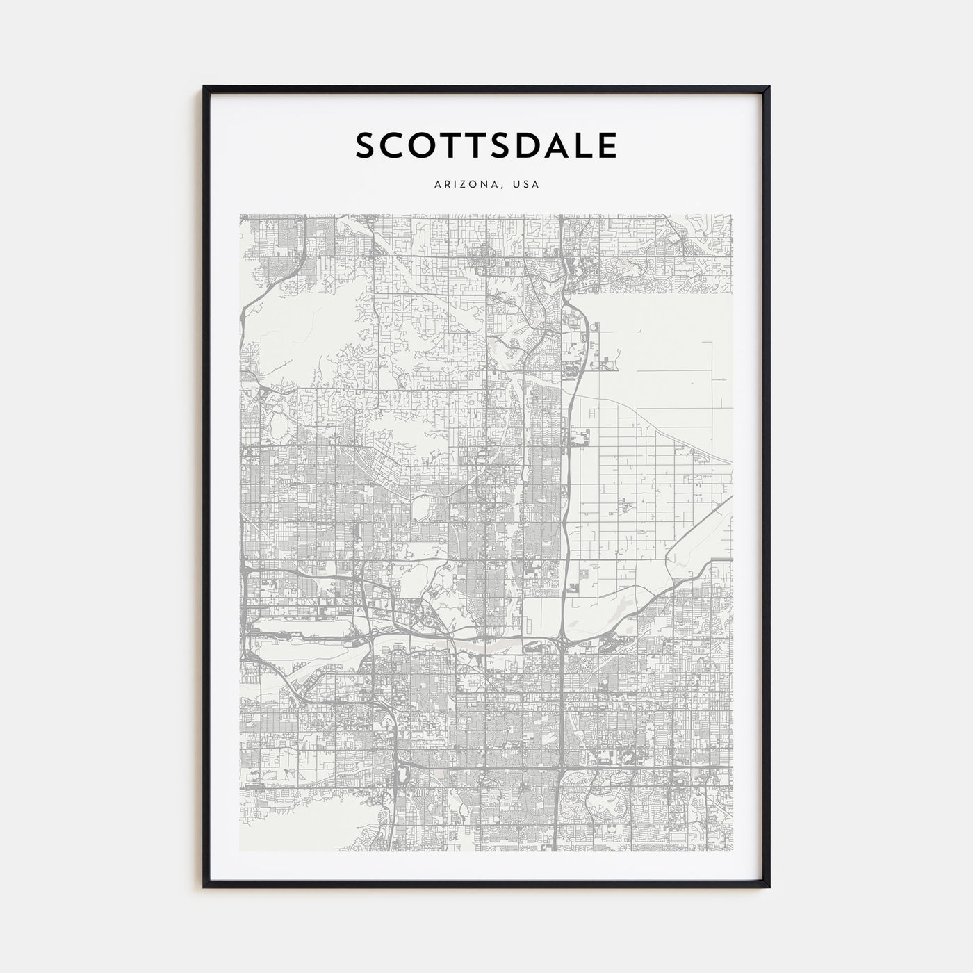 Scottsdale Map Portrait Poster