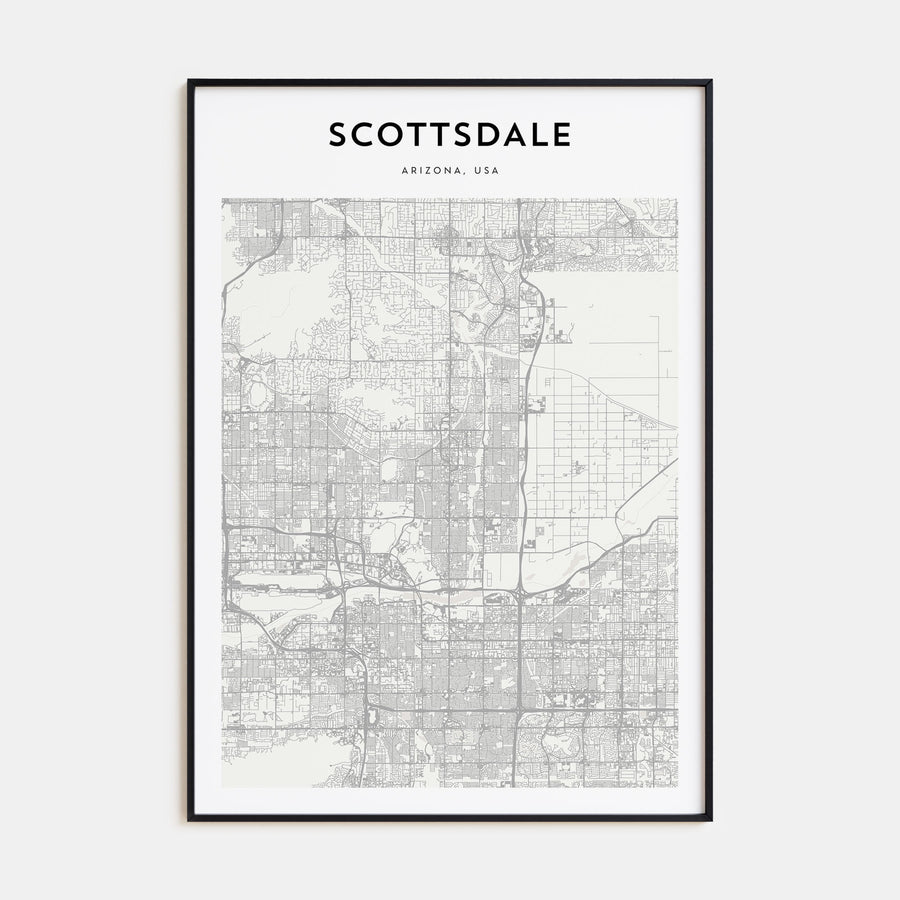 Scottsdale Map Portrait Poster