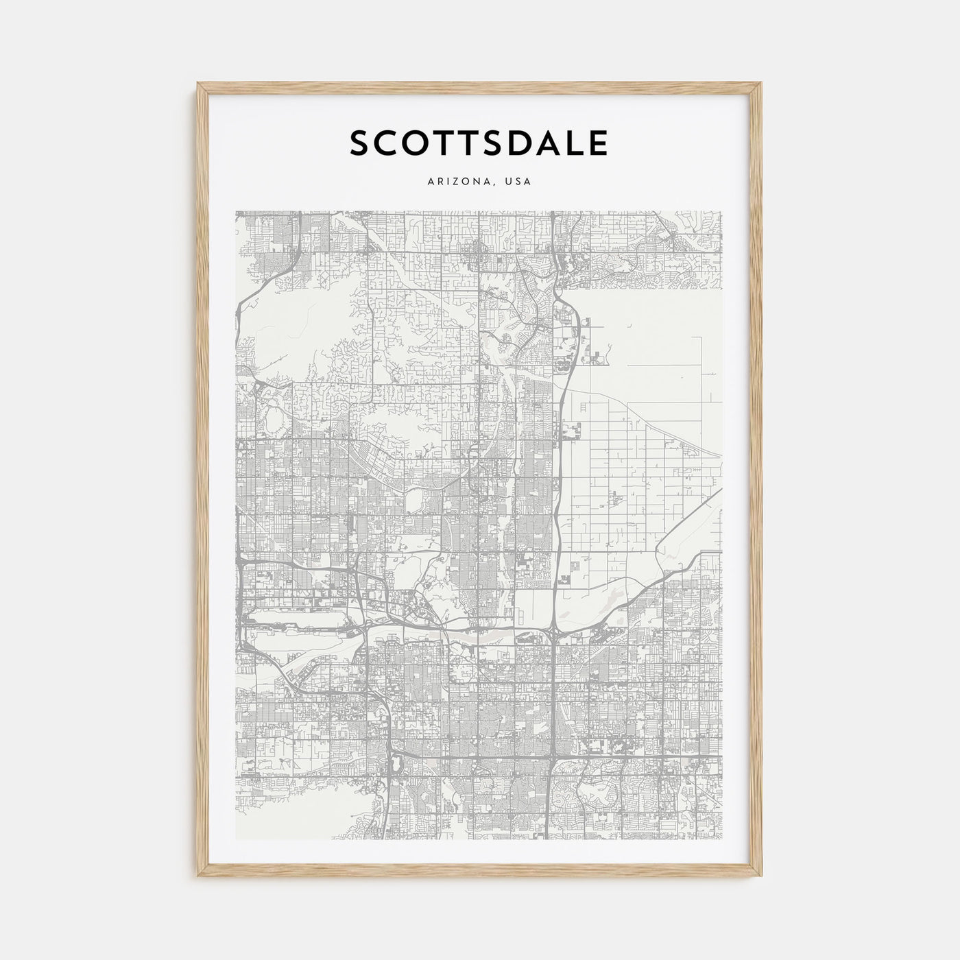 Scottsdale Map Portrait Poster