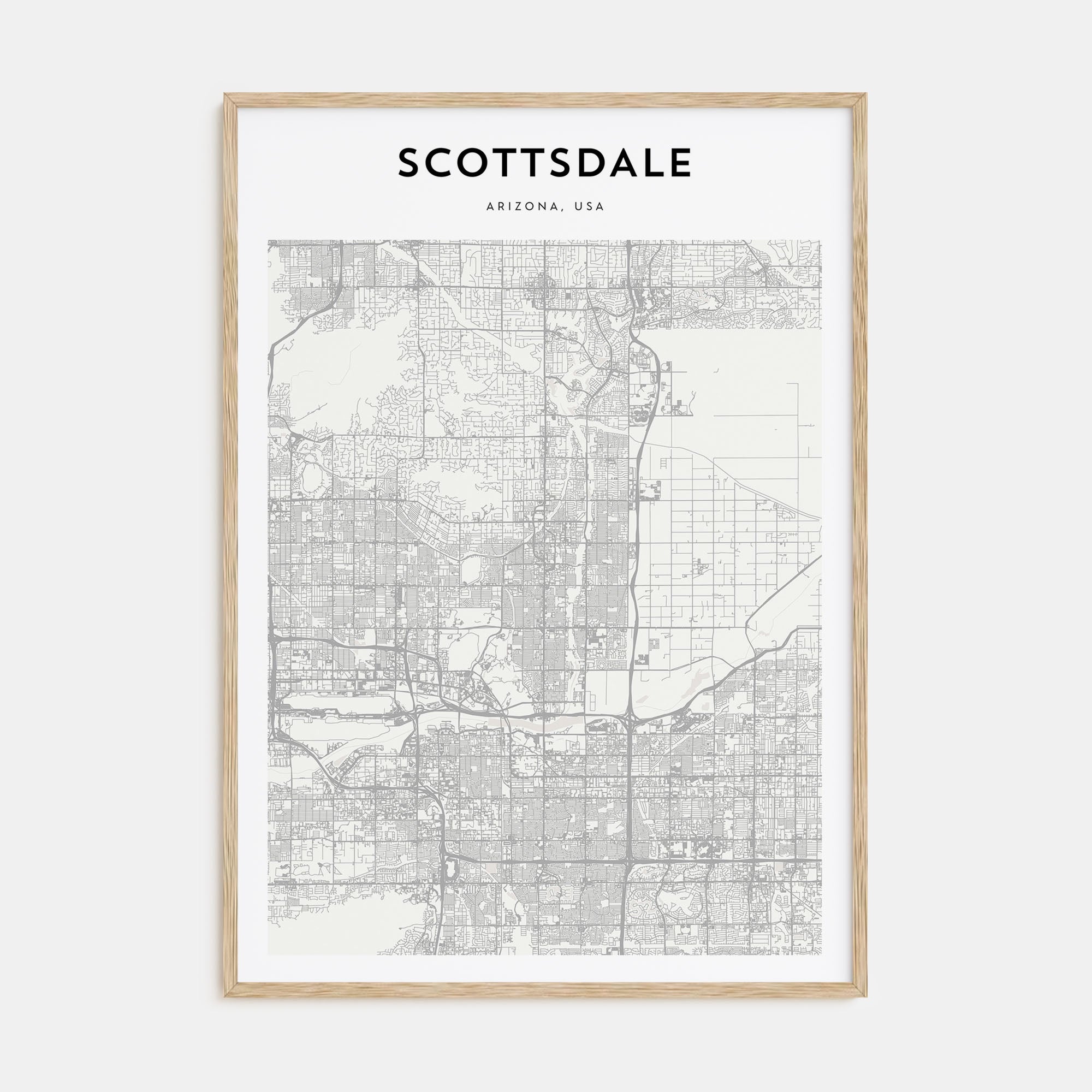 Scottsdale Map Portrait Poster