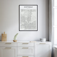 Scottsdale Map Portrait Poster
