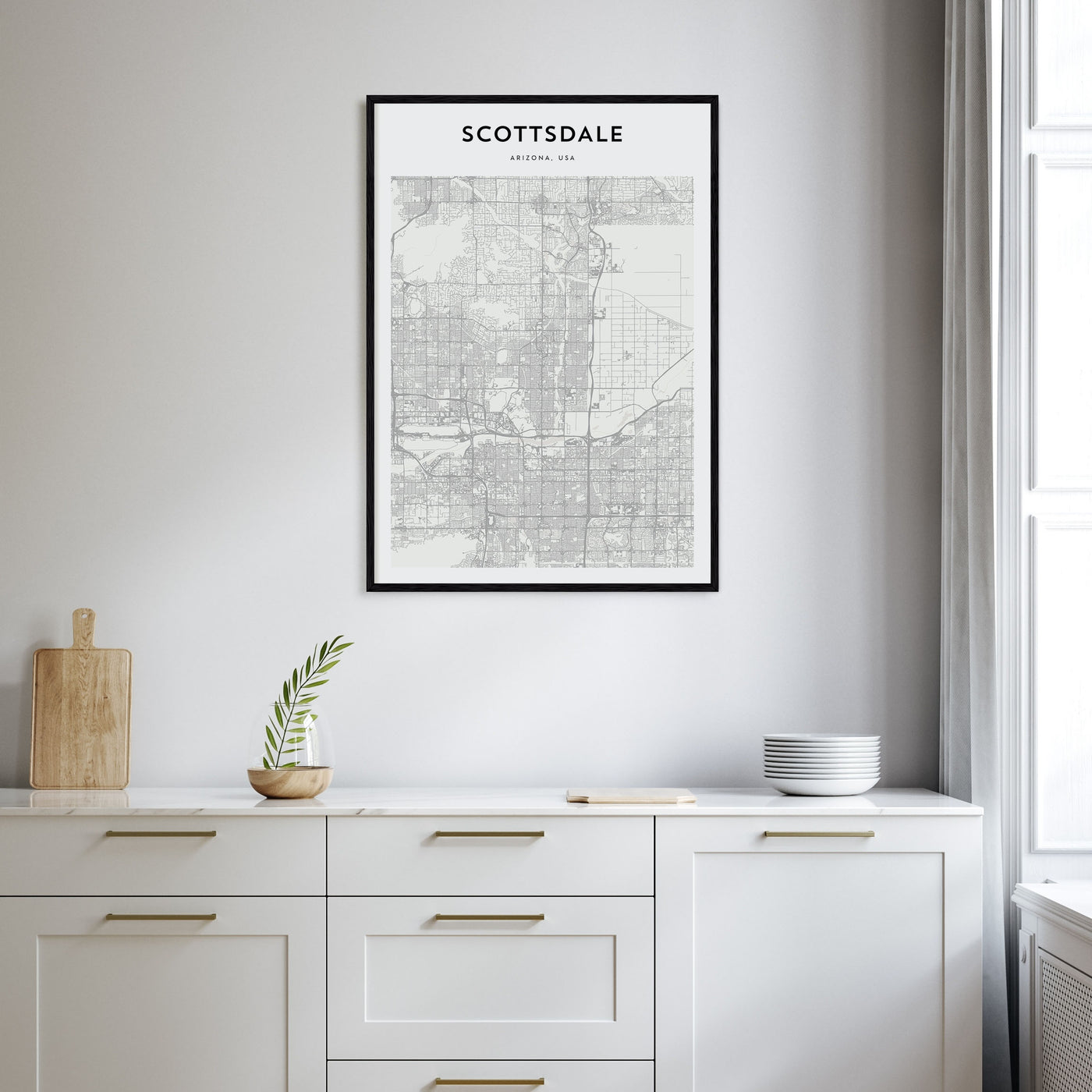 Scottsdale Map Portrait Poster