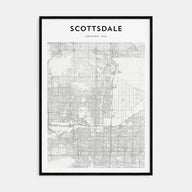Scottsdale Map Portrait Poster